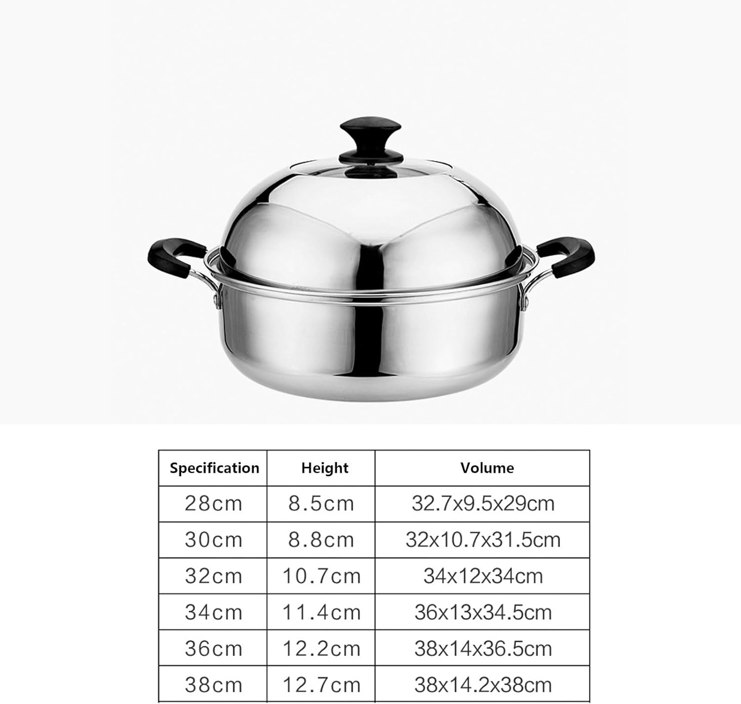 AIZYR 2 Tier Steamer Pot 28cm