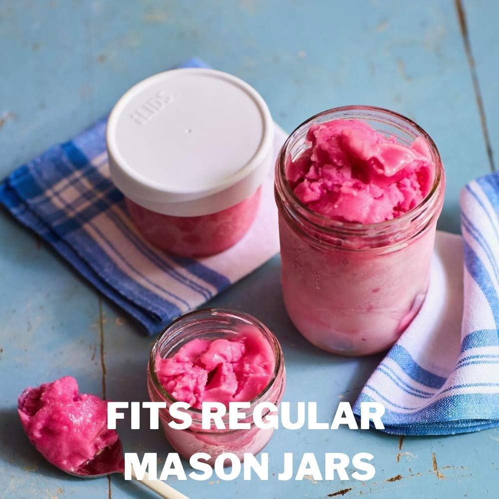 iLIDS Mason Jar Lid Regular Mouth Coral 2-Pack
