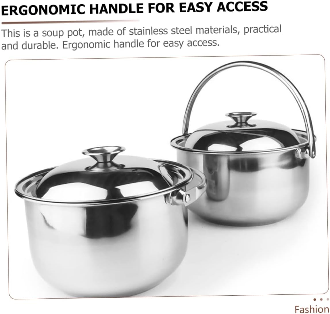 BRIGHTFUFU Multi-Purpose Stainless Steel Stockpot