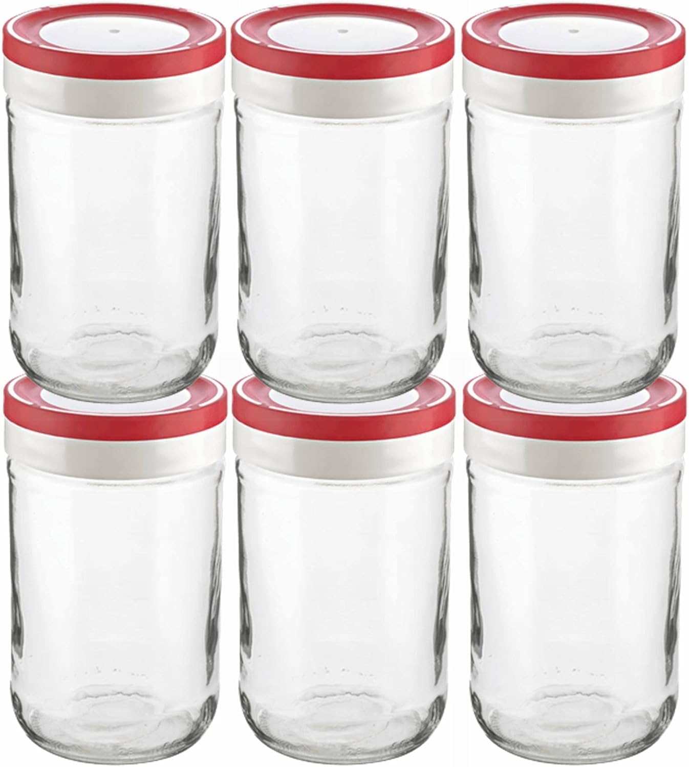 Tribello 22 Oz Wide Mouth Mason Jars 6-Pack 1