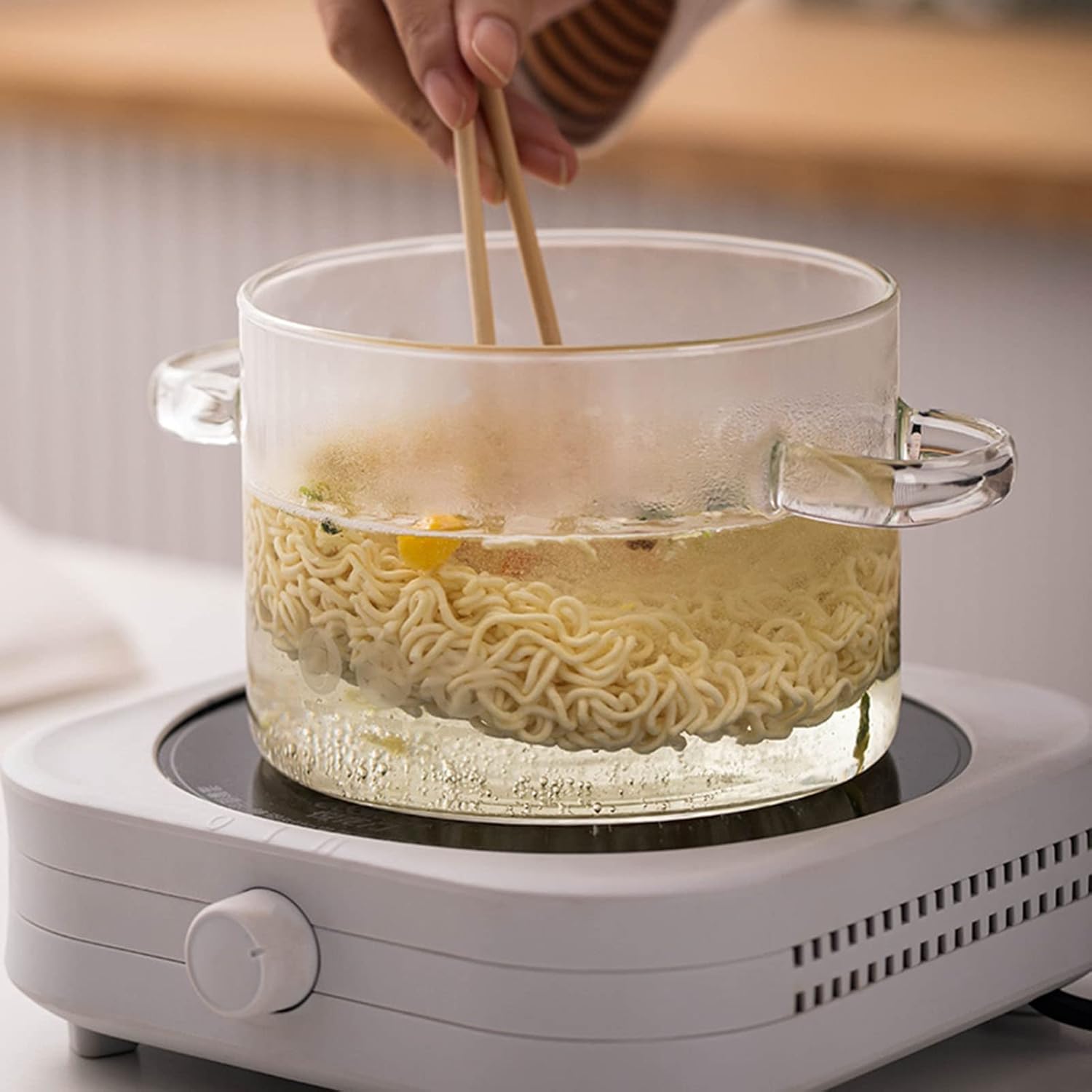 WFF Clear Borosilicate Glass Stock Pot 1500ml