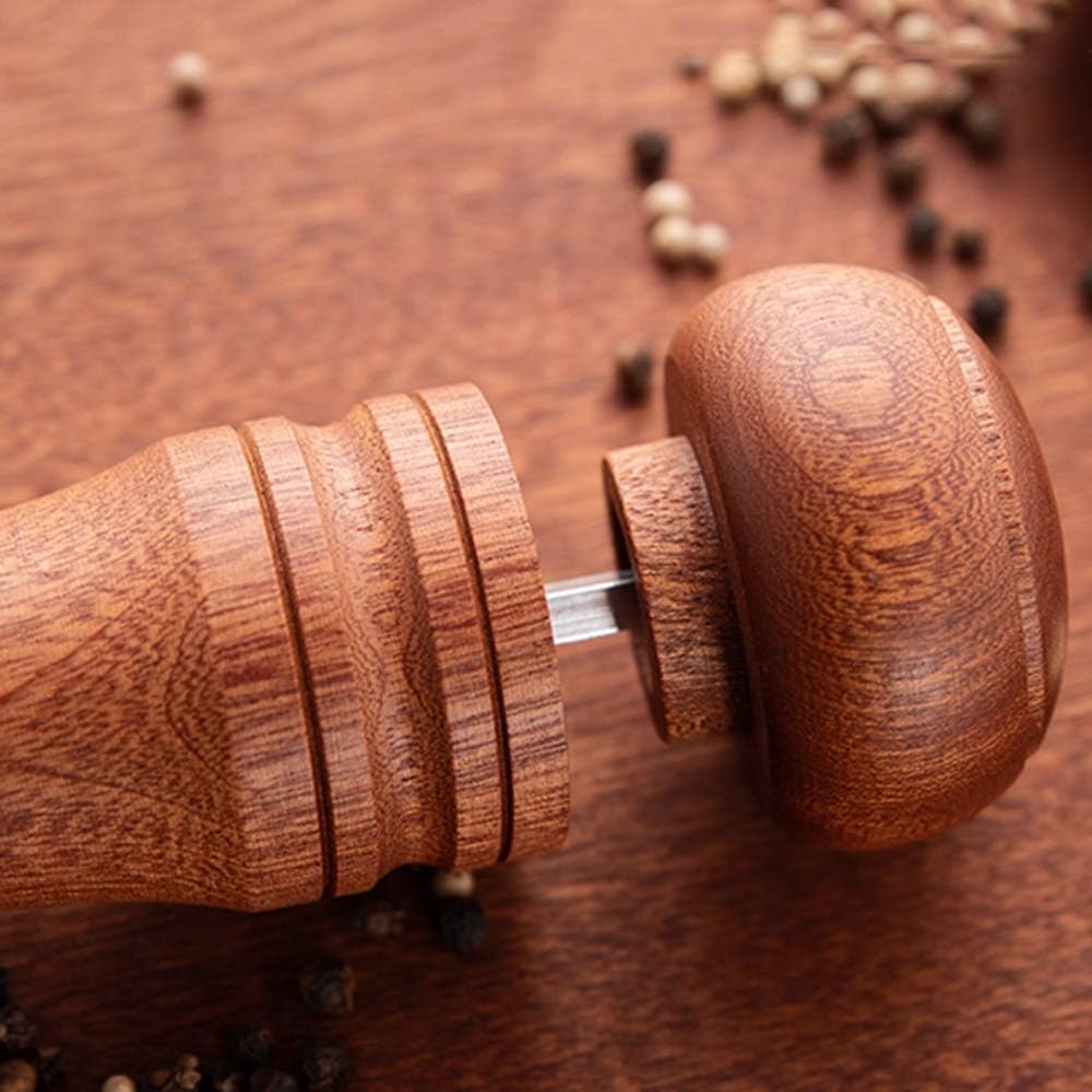 sdneNest Adjustable Wooden Salt and Pepper Mill Set