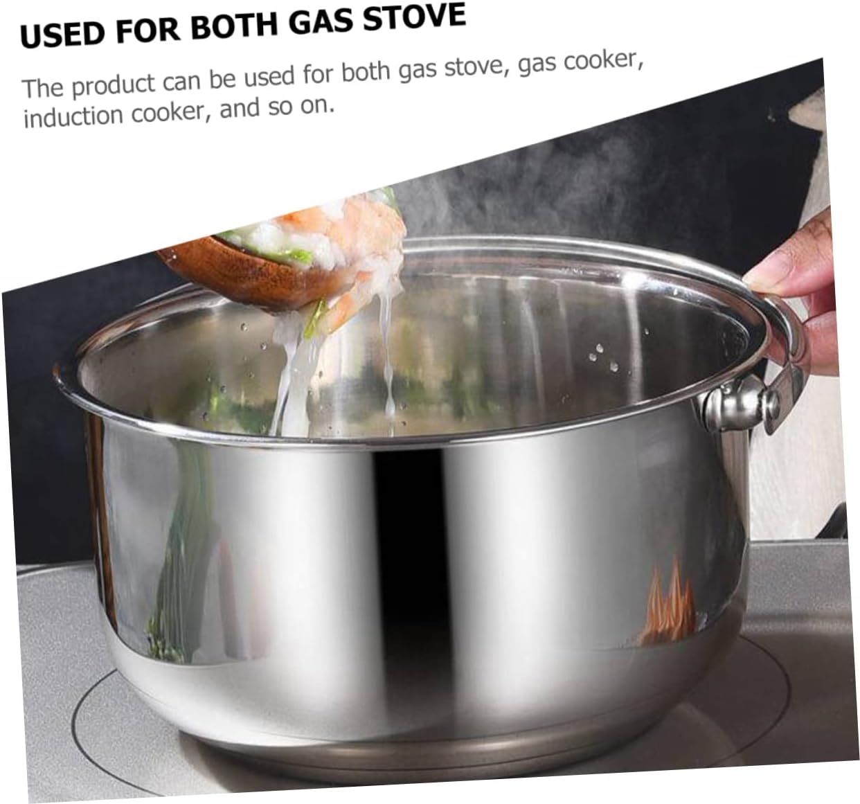 BRIGHTFUFU Multi-Purpose Stainless Steel Stockpot