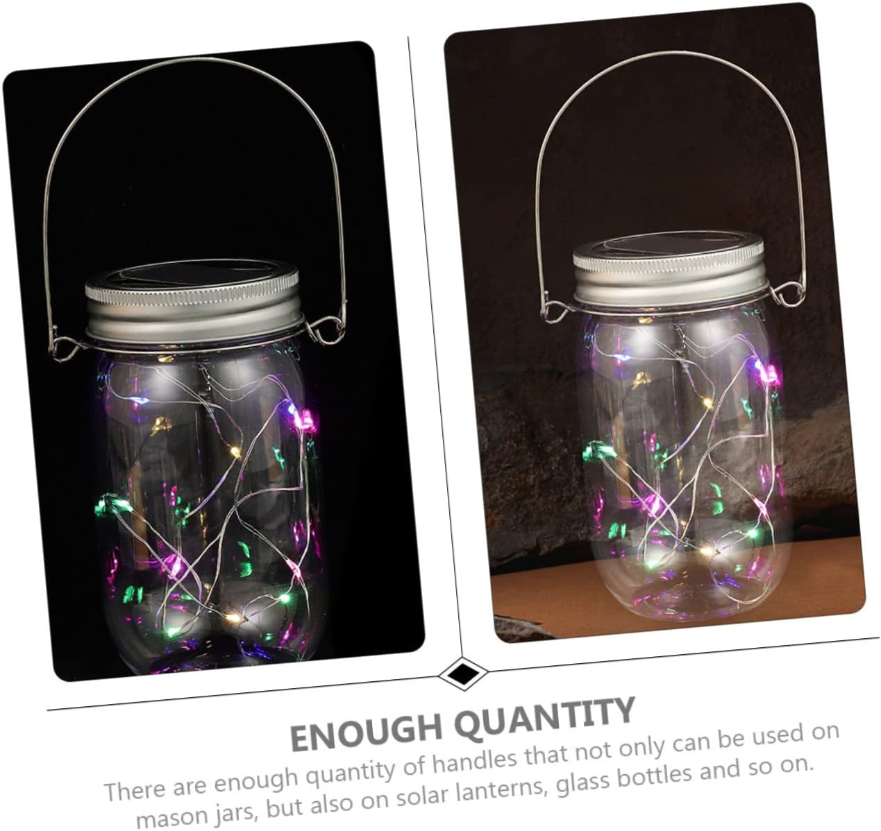 BESTOYARD 10PCS Mason Jar Hanger with Wire Handles