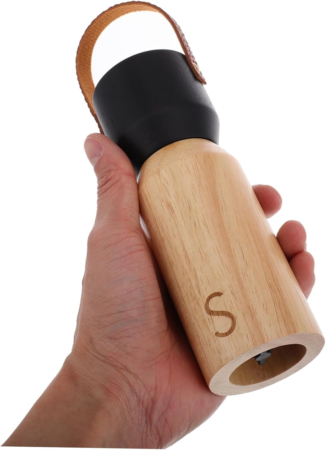 KICHOUSE Manual Wooden Pepper Grinder for Home Kitchen 1