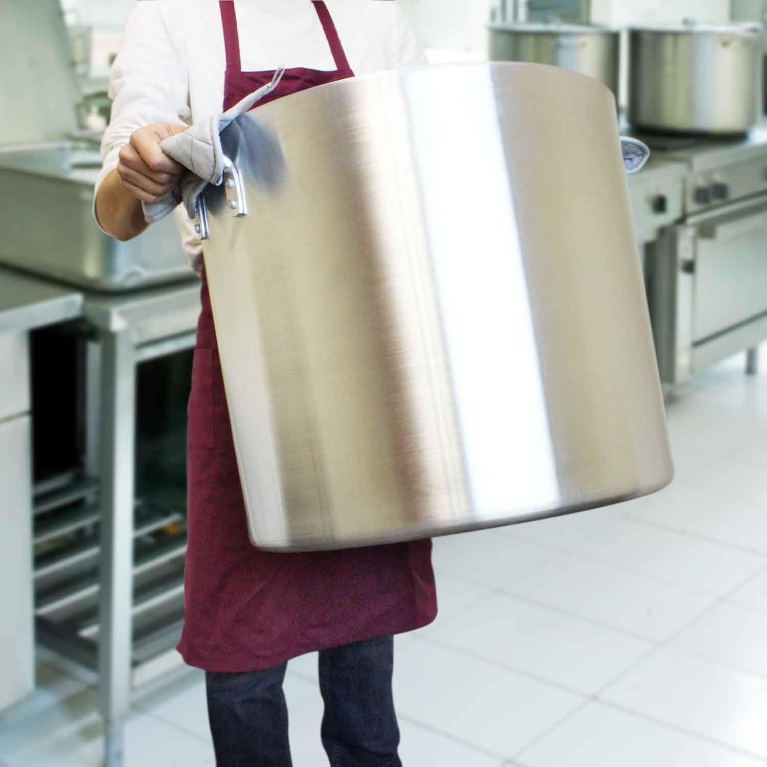 80 Quart Commercial Grade Aluminum Stock Pot