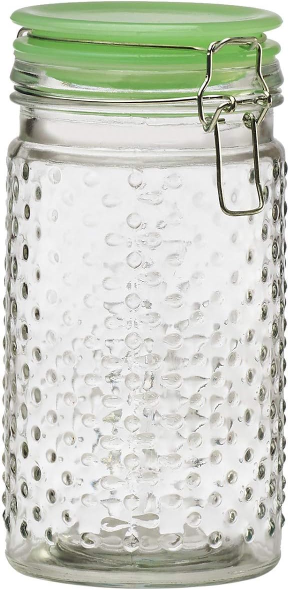 Amici Home Emma Jade Hobnail Glass Canister 36 Ounce