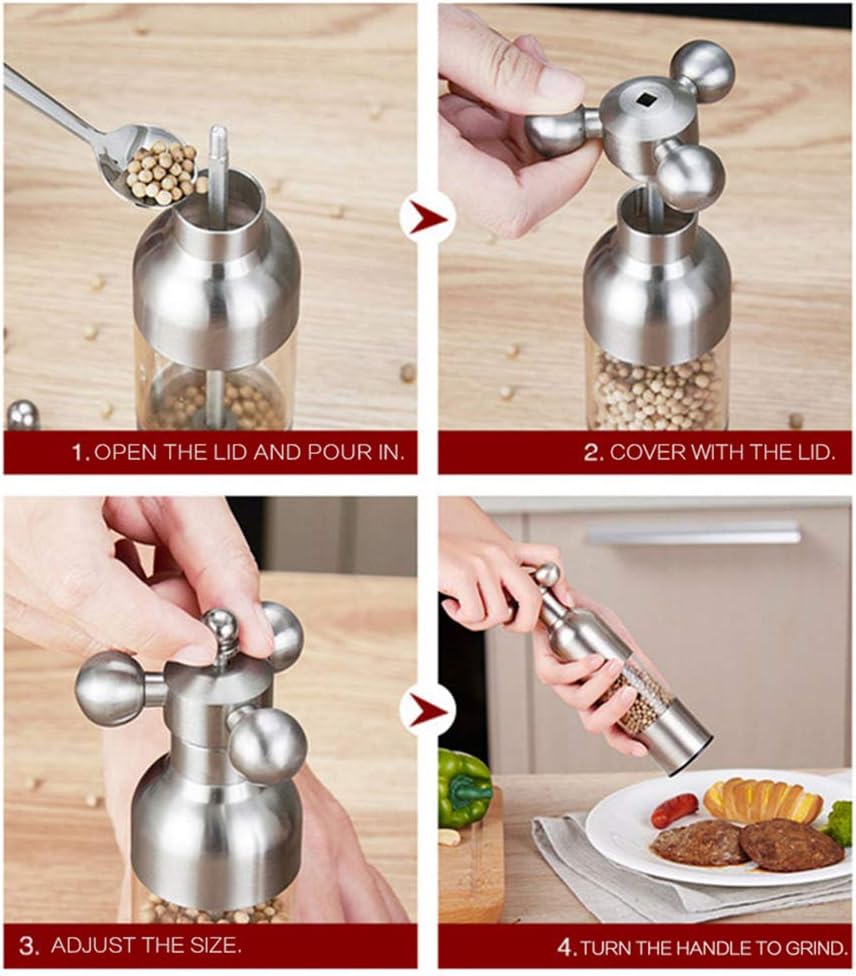Salt and Pepper Grinder Set 2 Pieces