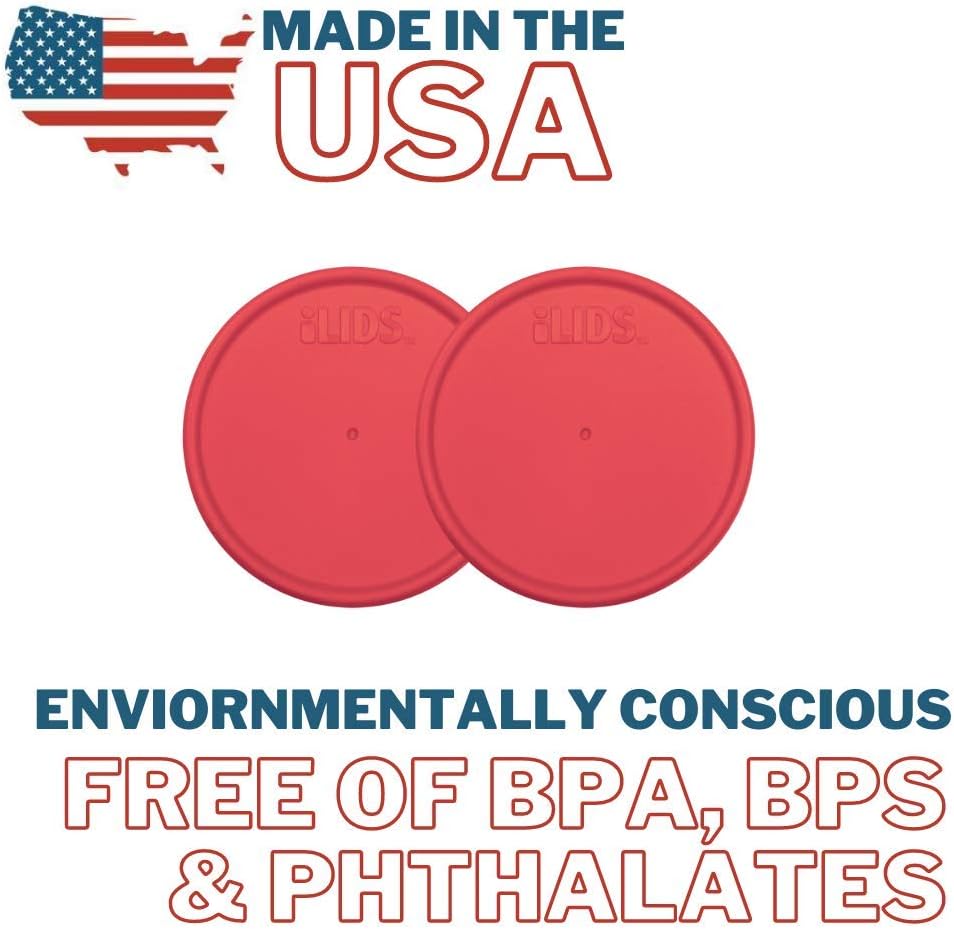 iLIDS Mason Jar Lid Regular Mouth Coral 2-Pack