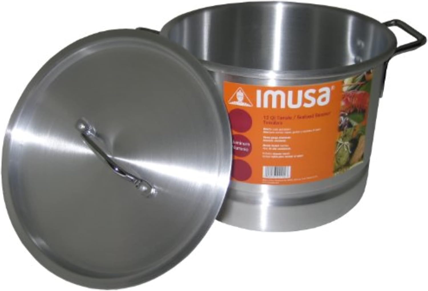 IMUSA USA Aluminum Tamale Steamer Pot 12-Quart Silver 1