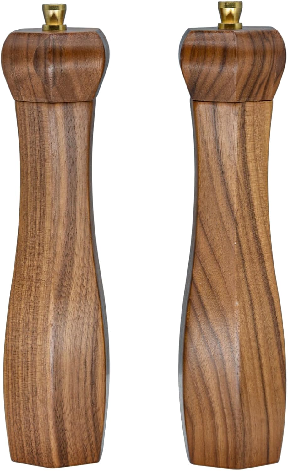 UNIOVC Wooden Salt and Pepper Grinder Set with Adjustable Coarseness