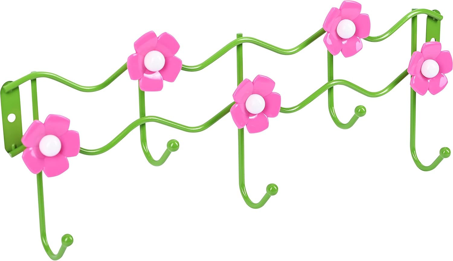 Galashield Flower Design Hook Rack for Kids Room
