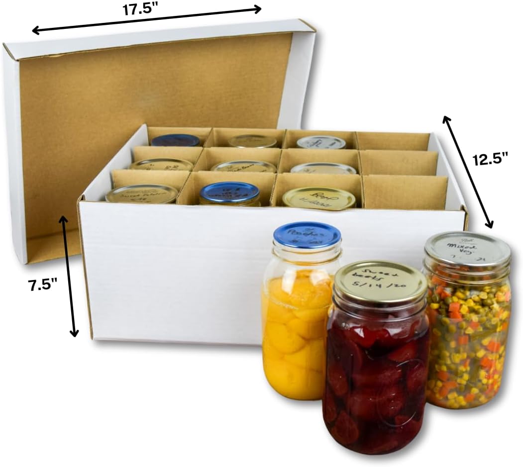 JAK Industrial Mason Jar Storage Box Set 3 Boxes