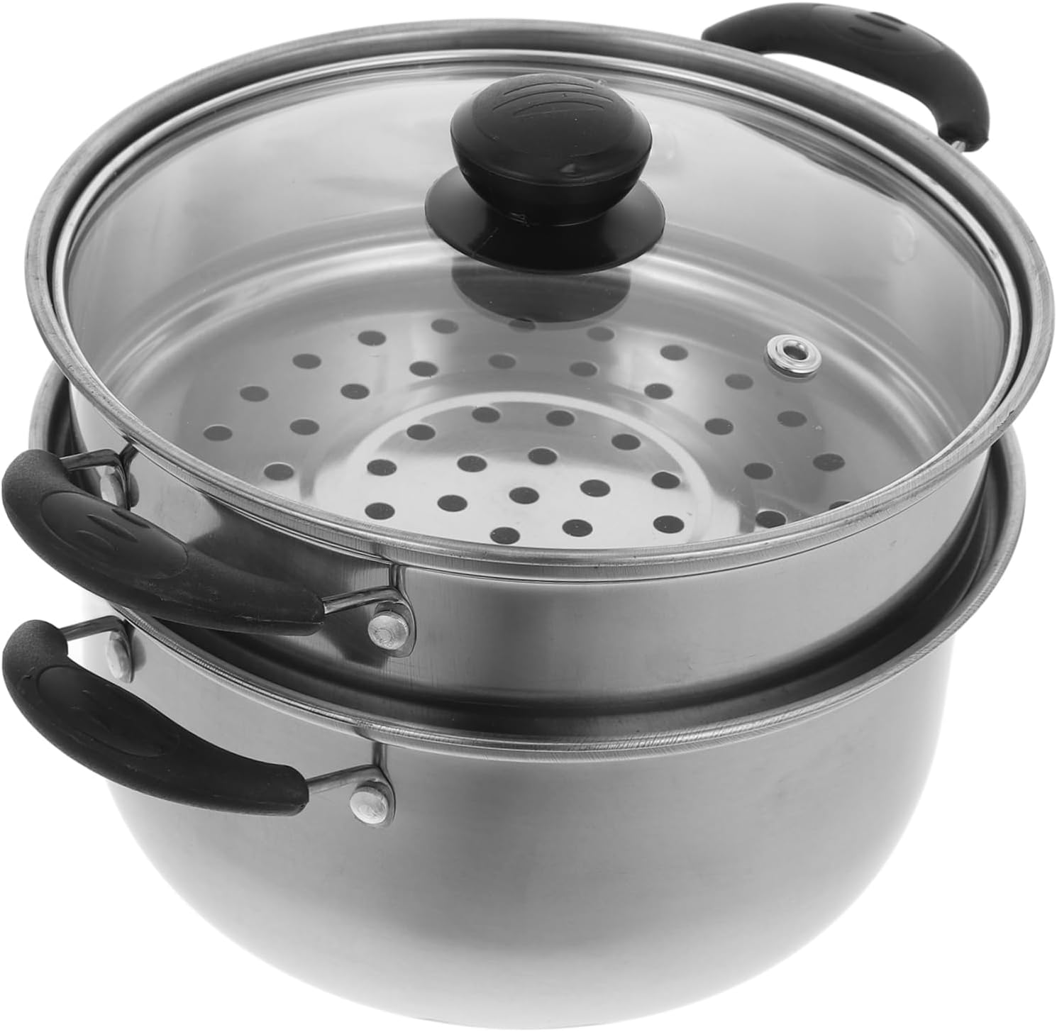 Stainless Steel Soup Pot Steamer with Multilayer Basket