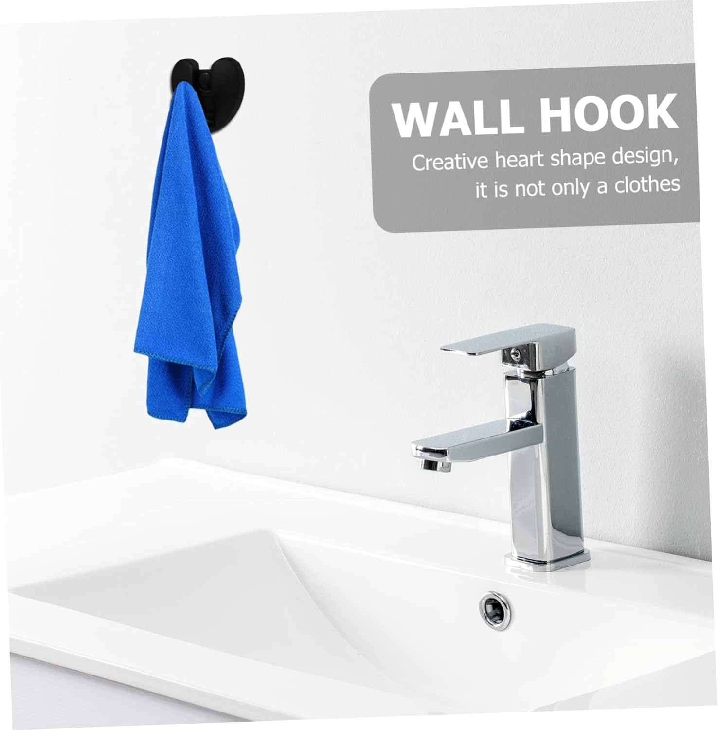 Heart Shaped Foldable Wall Mounted Towel Hook