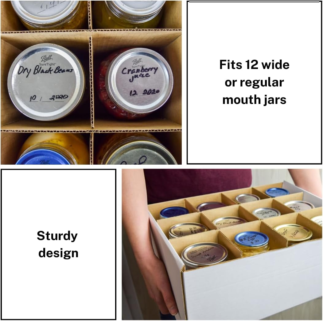 JAK Industrial Mason Jar Storage Box Set 3 Boxes