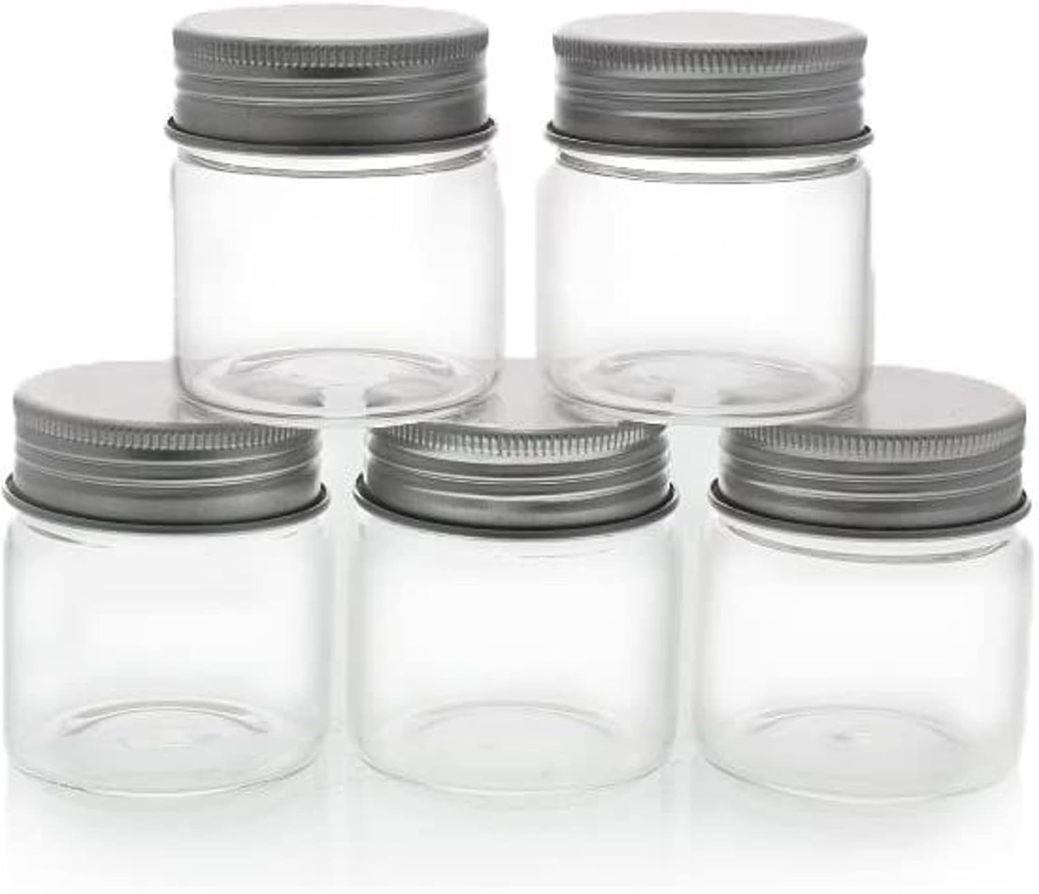 Juvale Mini Glass Jars with Lids - 5 Pack 17 oz