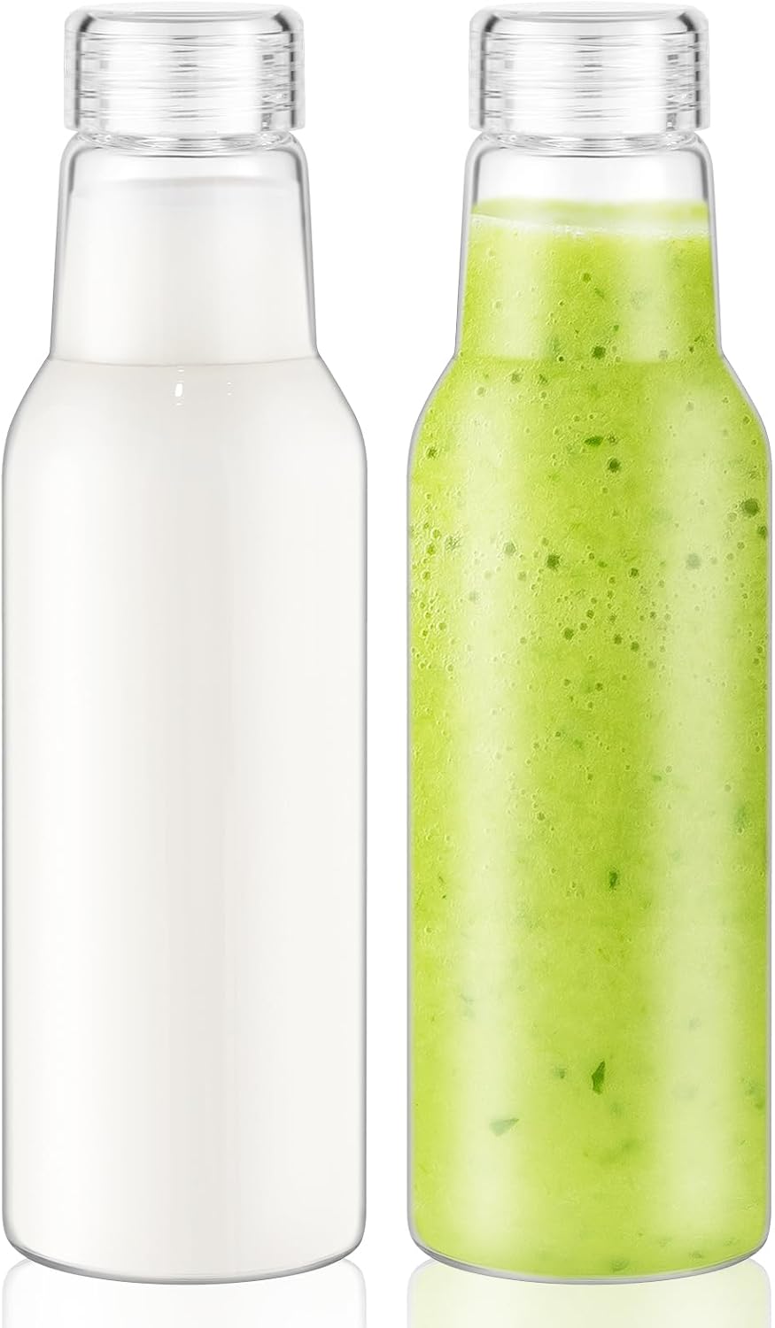 25oz Borosilicate Glass Bottles with Lids 2 Pack