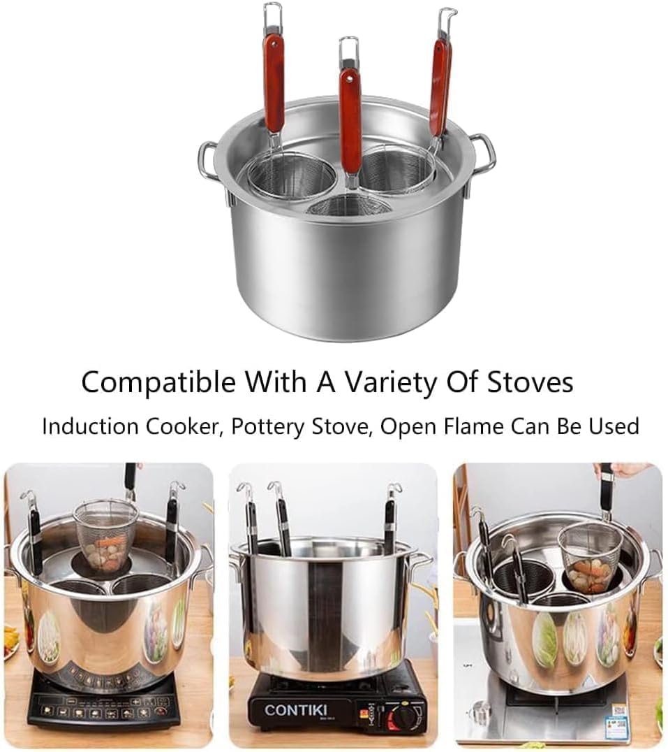 DAOUXIAOSP Multipots Pasta Pots Set with Strainer Basket