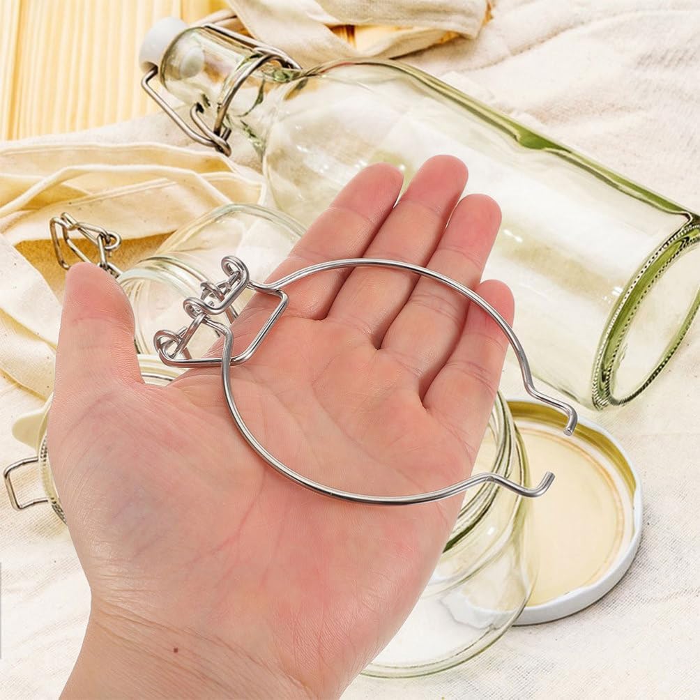 Veemoon 5pcs Glass Jar Wire Clamp Set