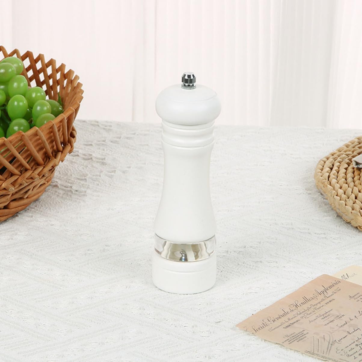 SHOWERORO Refillable Pepper Mill with Wood Handle