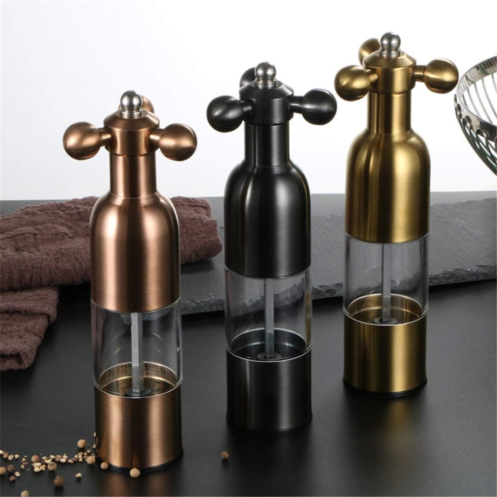 Stainless Steel Salt Pepper Grinder Set 2PC Adjustable Coarse Grind