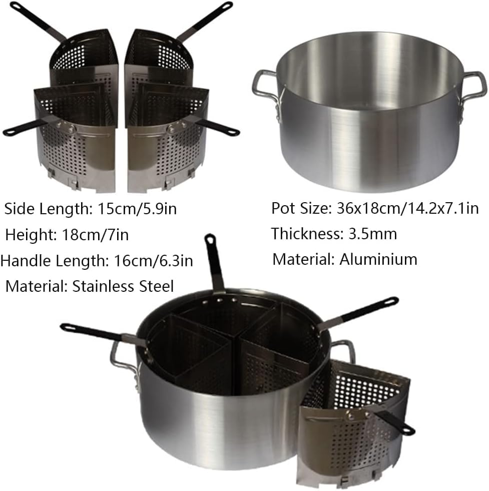 AttreX Commercial Grade Pasta Cooker Set