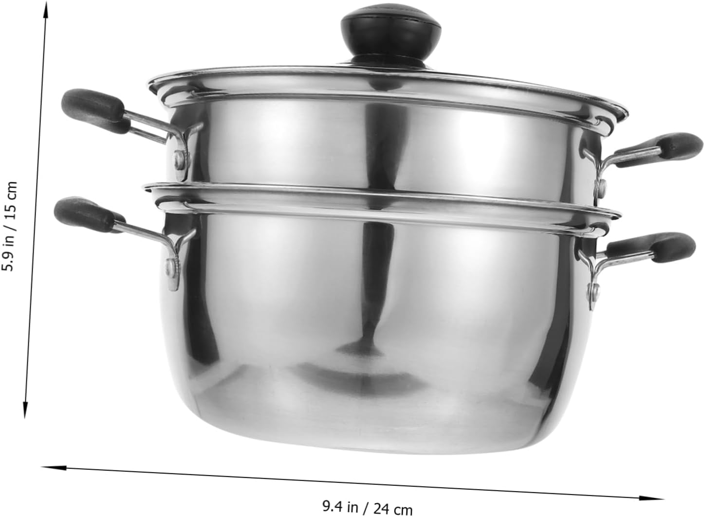 BRIGHTFUFU Food Grade Stainless Steel Steamer for Stove Top and Induction Cooker