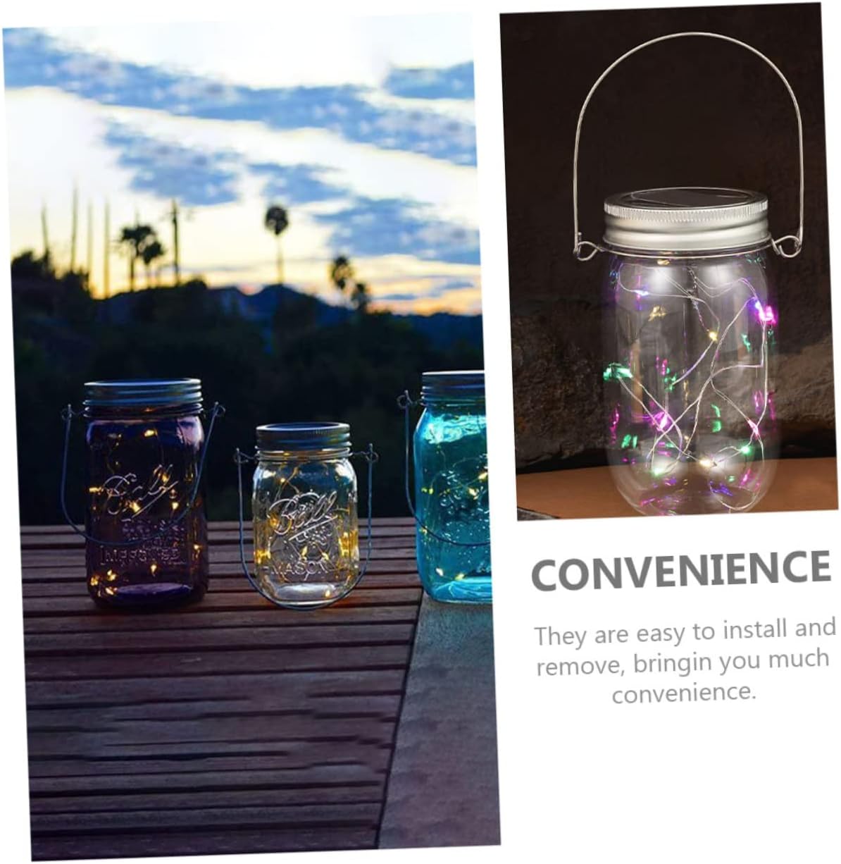 NAMOARLY Canning Jar Hanging Handles 10 Pack