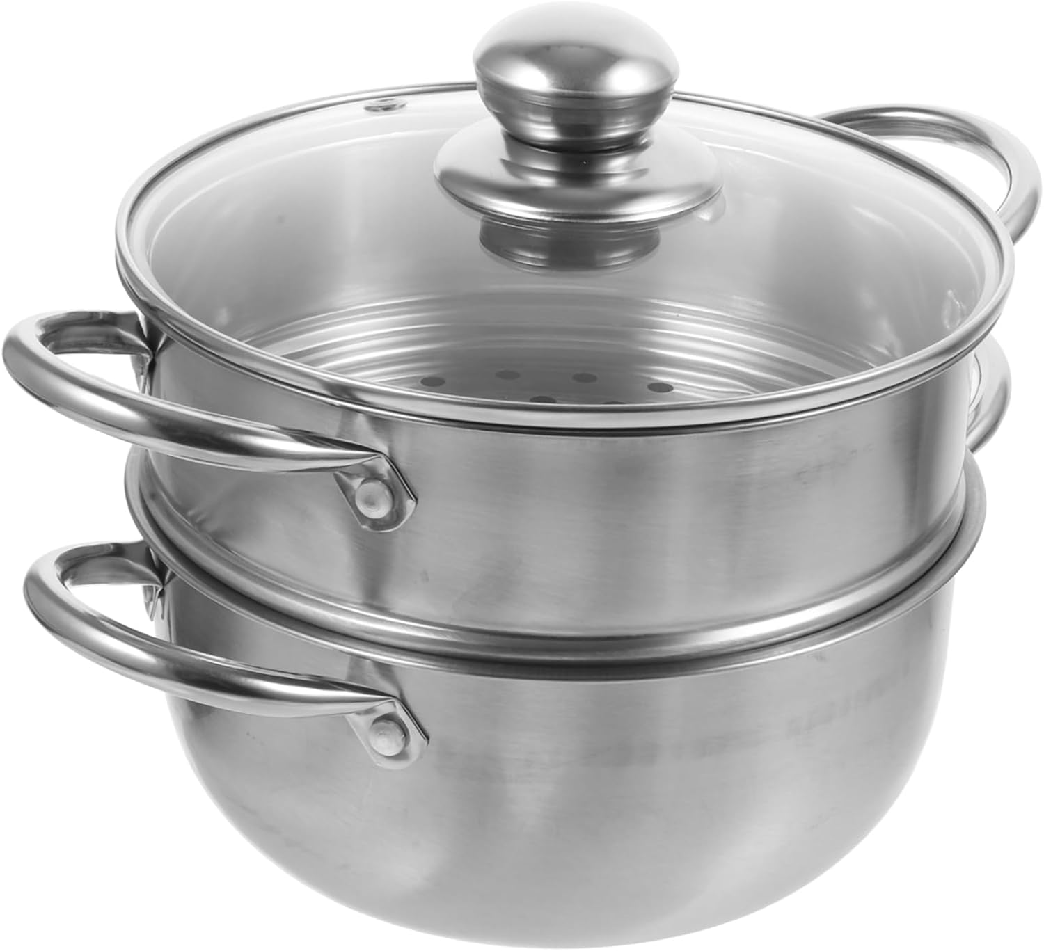 BRIGHTFUFU Food Grade Stainless Steel Steamer for Stove Top and Induction Cooker