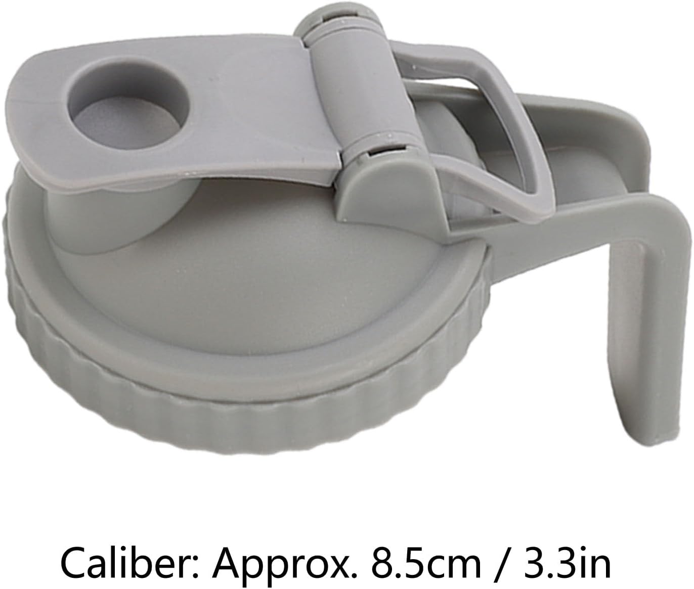 Yosoo Leak Proof Mason Jar Lid with Handle and Flip Cap - Gray