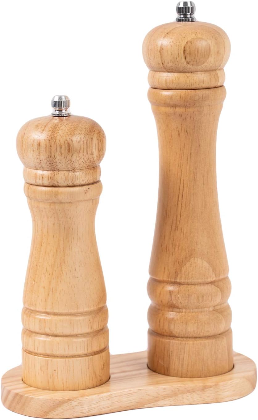 Salt and Pepper Mill Tray - Rubber Wood 5 cm Inner Diameter