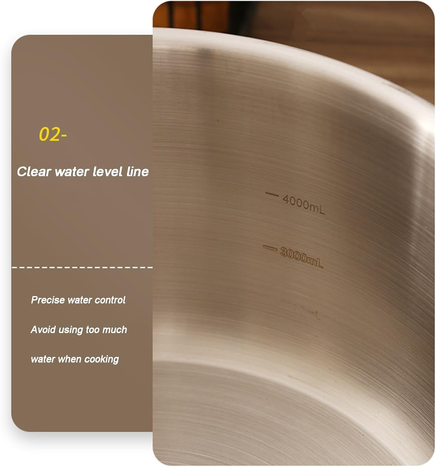 Nonstick Stock Pot with Tempered Glass Lid 304 Stainless Steel and Ceramic Coating
