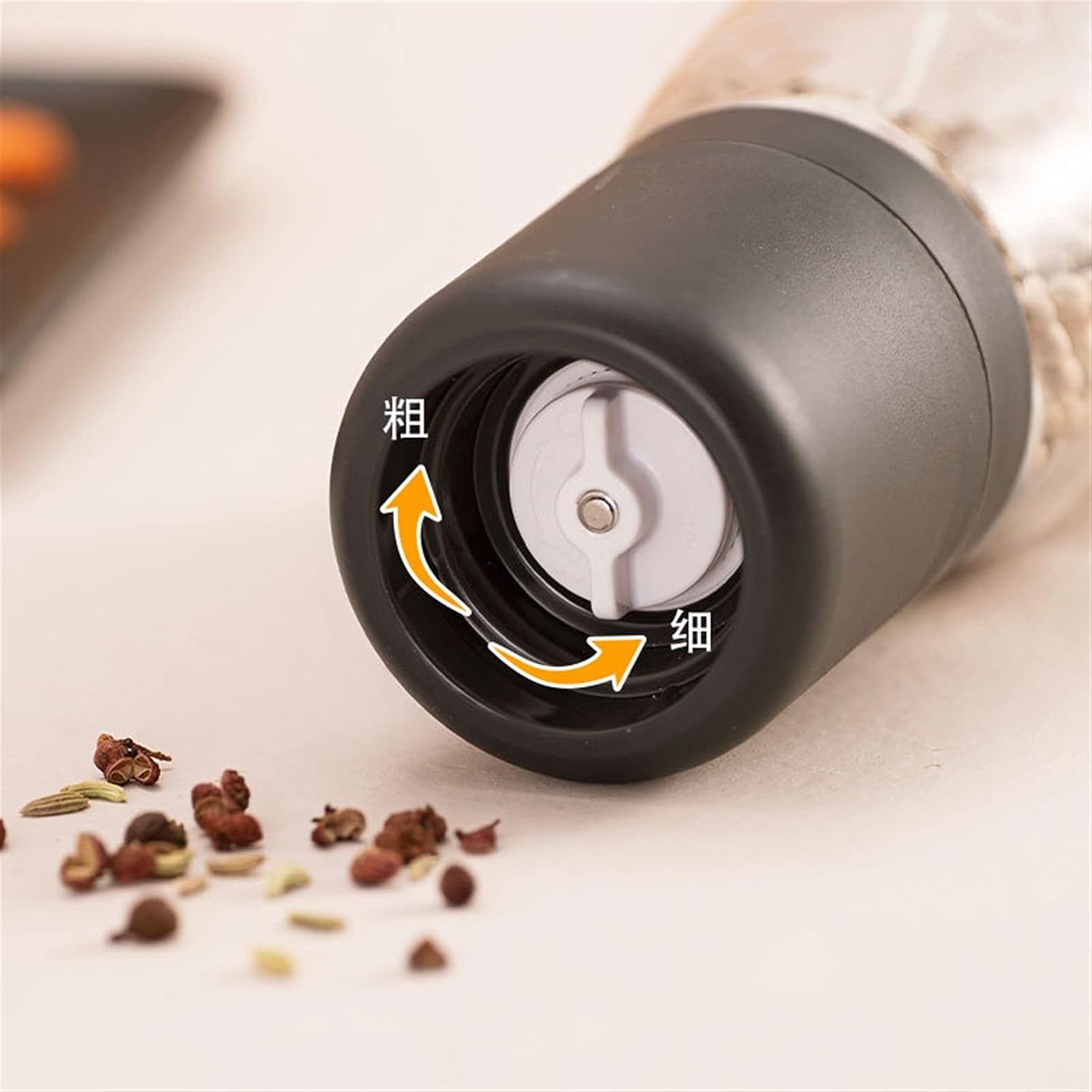 JAJKAFCL Pepper Mill Manual Salt and Pepper Grinder