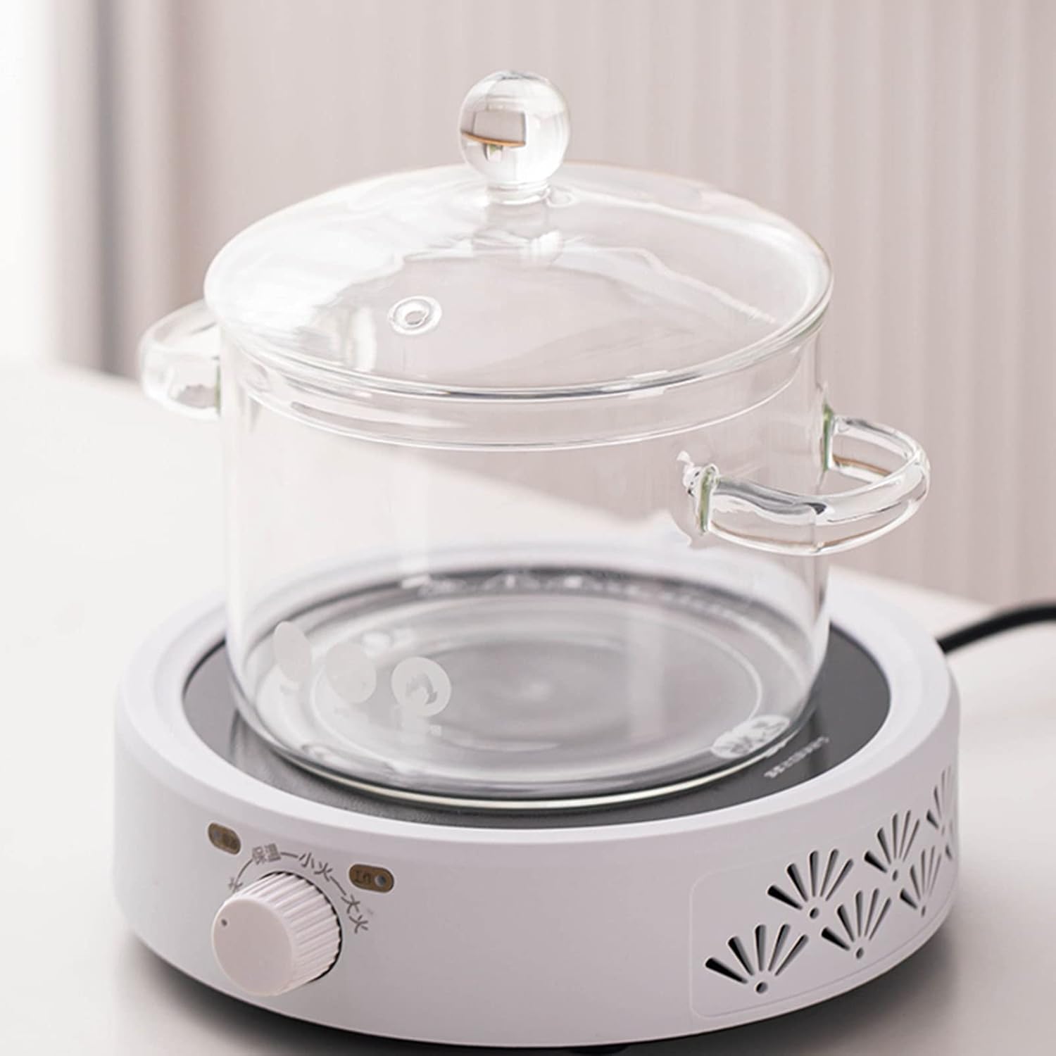 WFF Clear Borosilicate Glass Stock Pot 1500ml