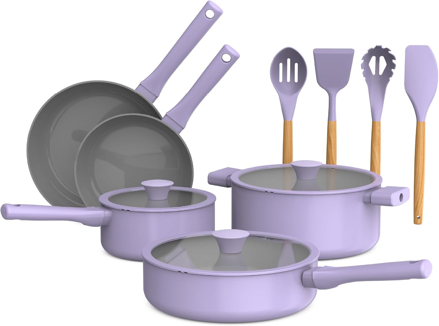 SO YUMMY by Bella 12-Piece Cookware Set with Lavender
