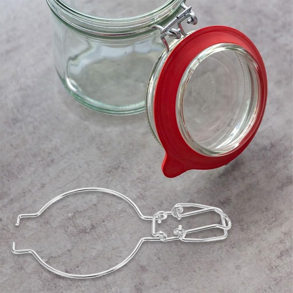 Veemoon 5pcs Glass Jar Wire Clamp Set