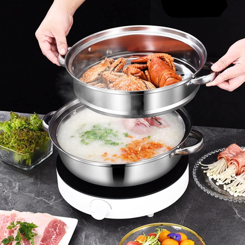 119 Inch Upgrade Capacity 2-Tier Steamer Pot