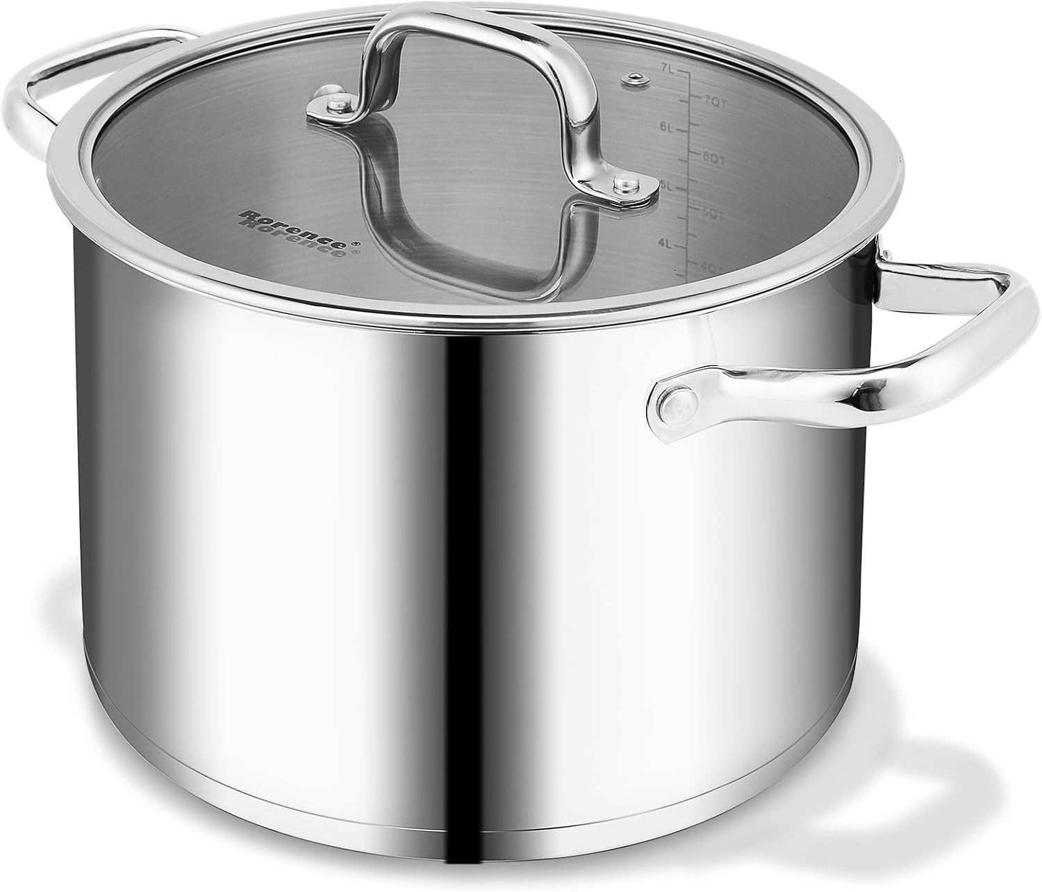 Rorence 8 QT Stockpot with Tempered Glass Lid 1