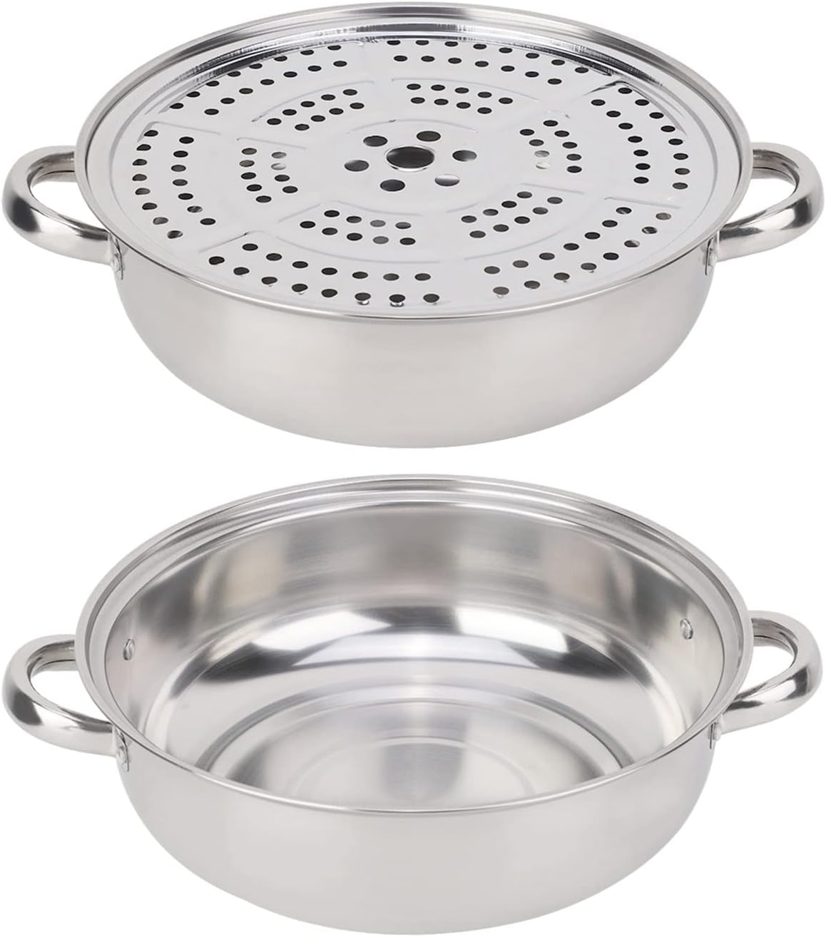 Alvinlite 11 Stainless Steel Steamer Pot with Lid and Handles