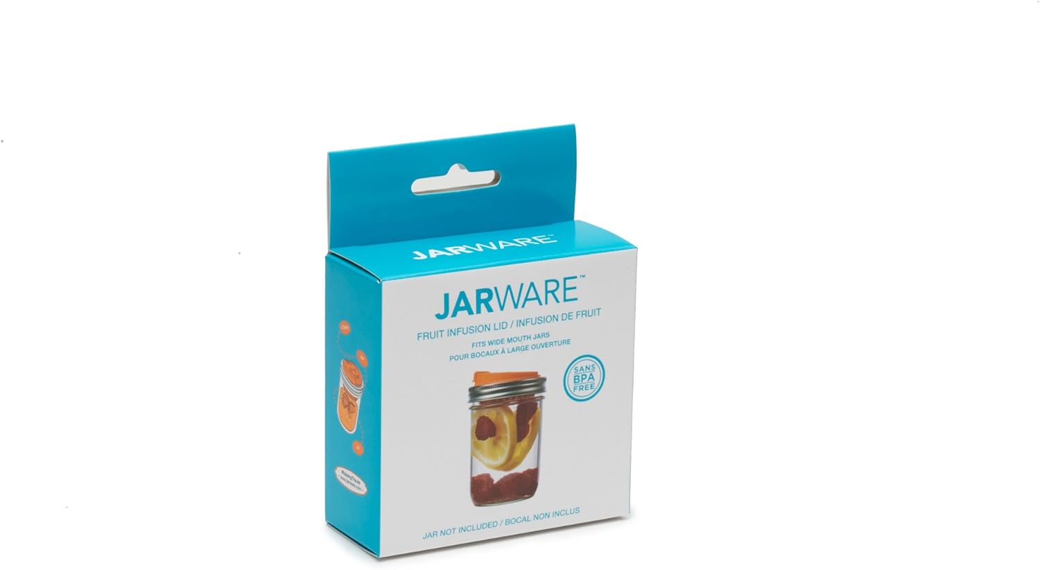 Jarware Fruit Infusion Lid for Wide Mouth Mason Jars Orange