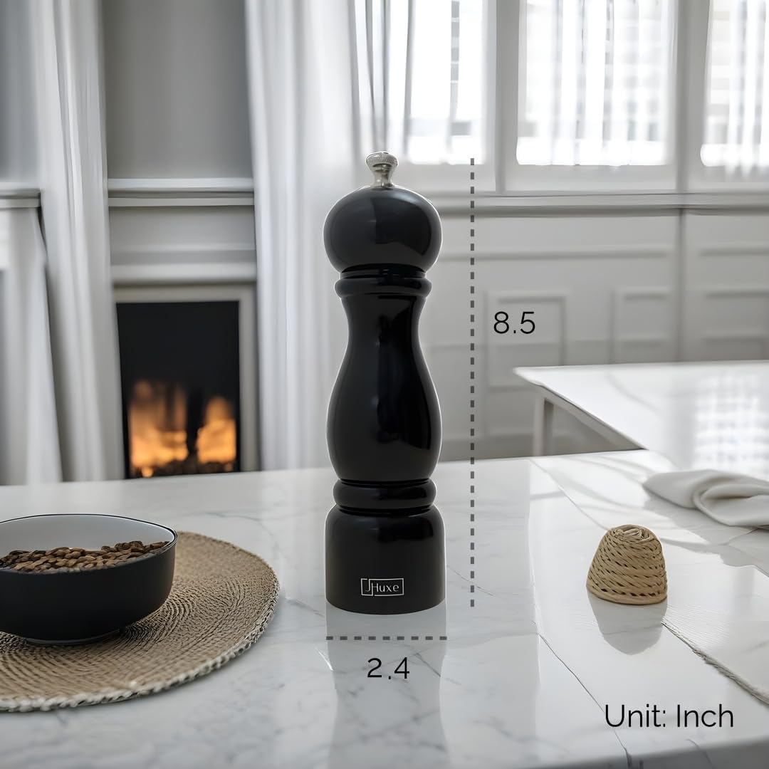 Classic Wood Pepper Mill Grinder with Ceramic Rotor