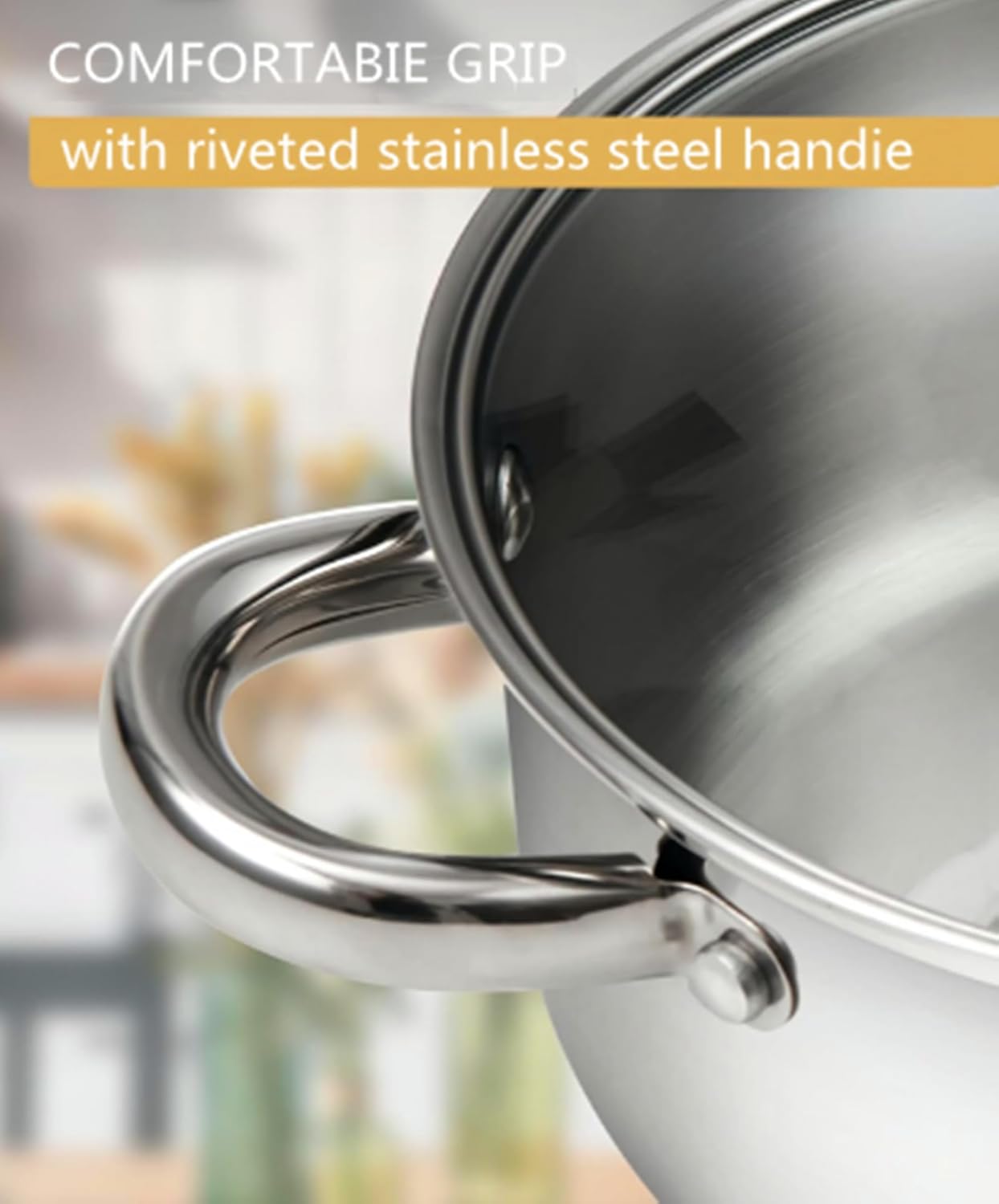 Buokaiw 5-Piece Pasta Cooker with Strainer Set