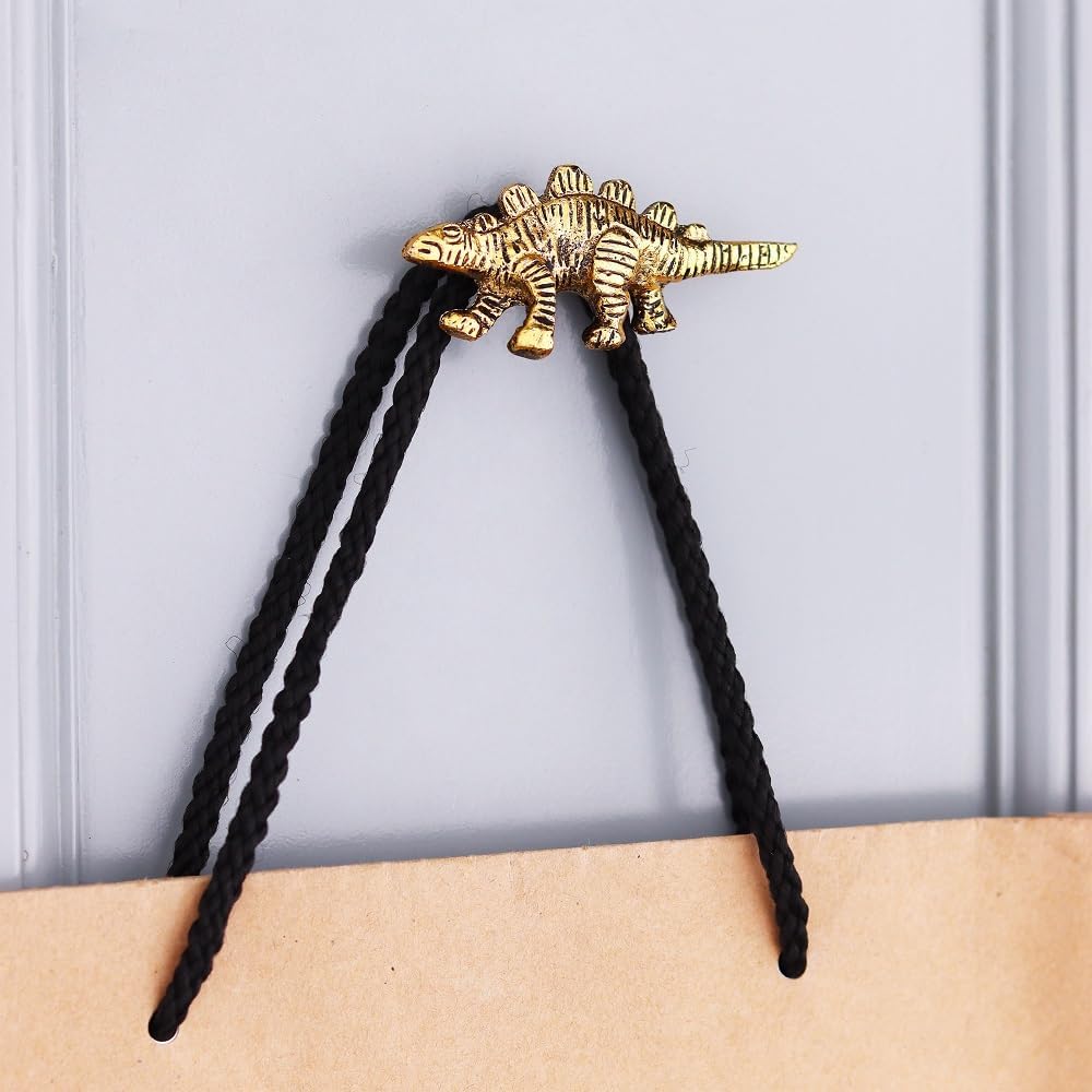 Indian Shelf 3 Piece Gold Dinosaur Wall Hooks for Kids