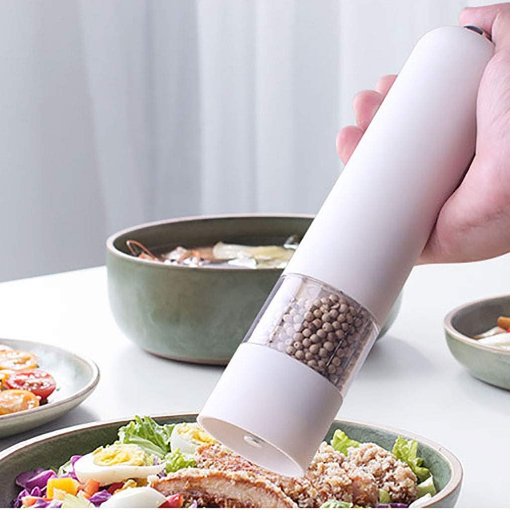 CENGNIAN Electric Pepper Grinder Set Black and White