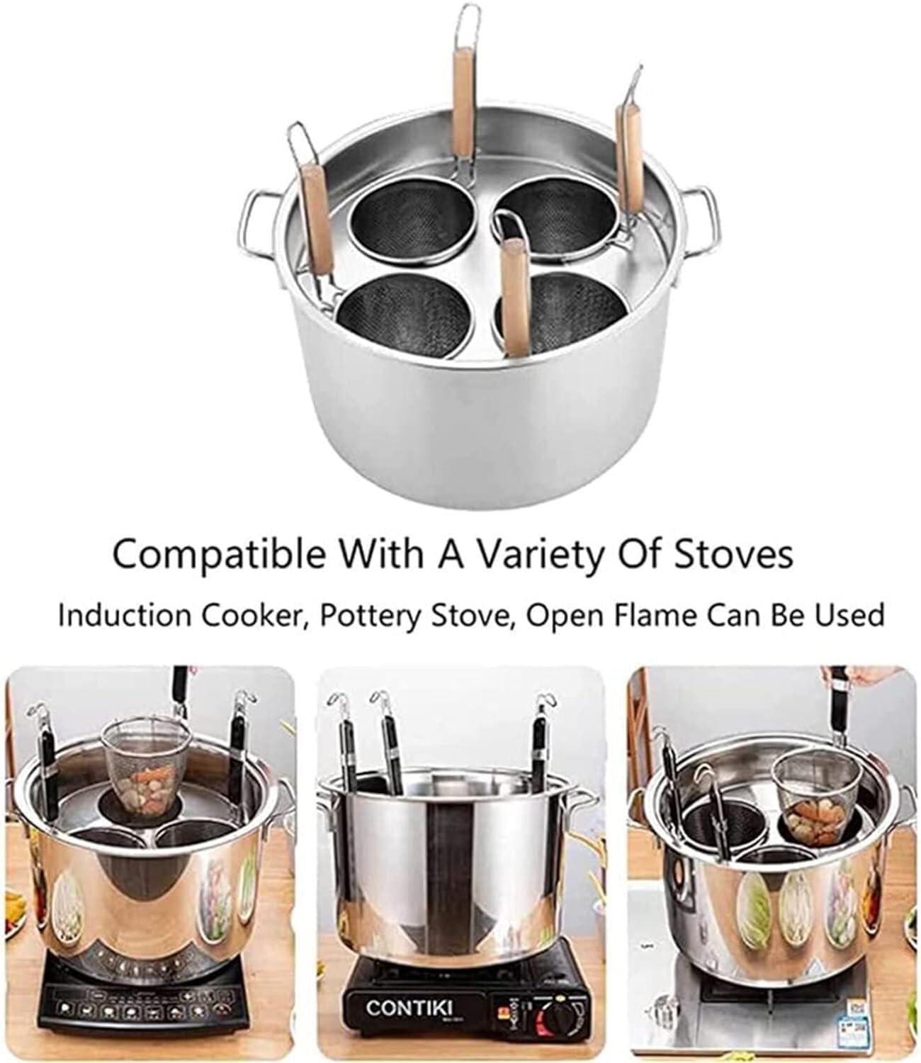 UNbit Pasta Pots Set with Steamer Induction Compatible