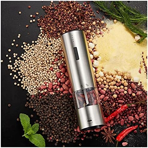 Electric Pepper Grinder with LED Light - Automatic Mill