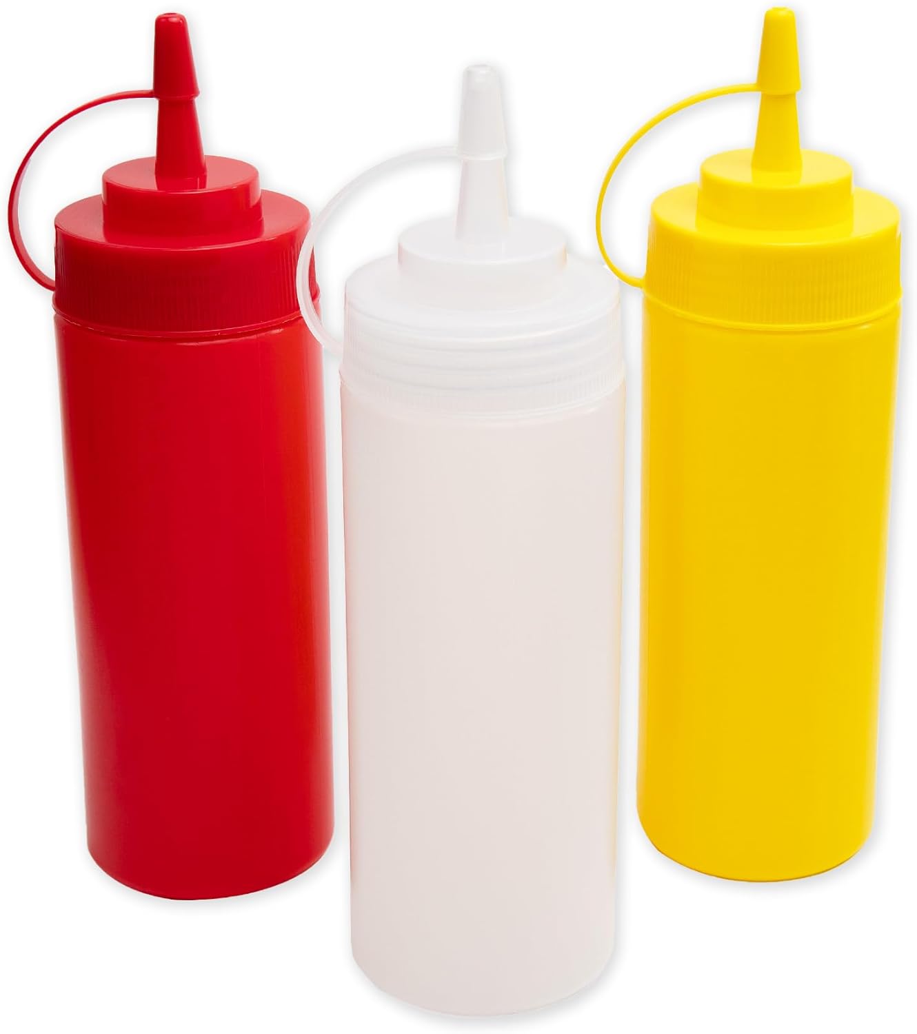 EXTEND LAB Sauce Bottles 3 Pack - Leak Proof Condiment Dispensers