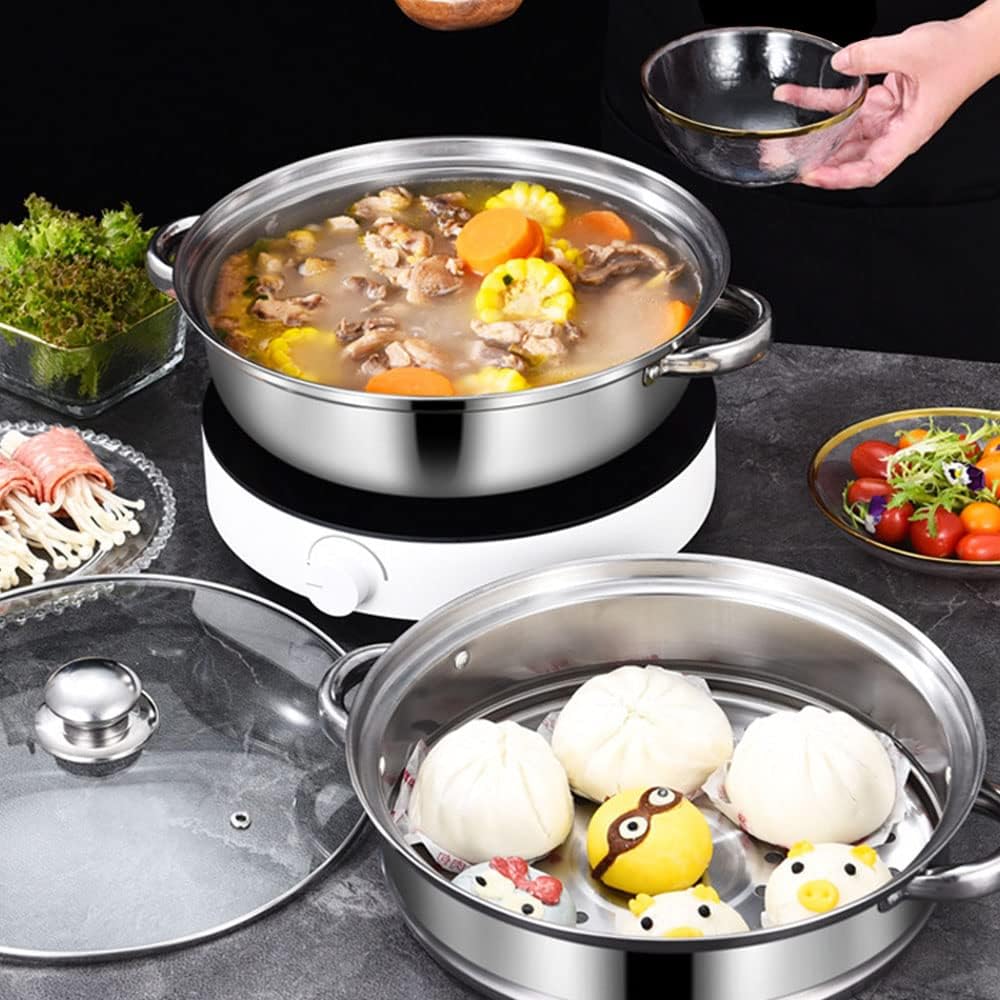 119 Inch Upgrade Capacity 2-Tier Steamer Pot