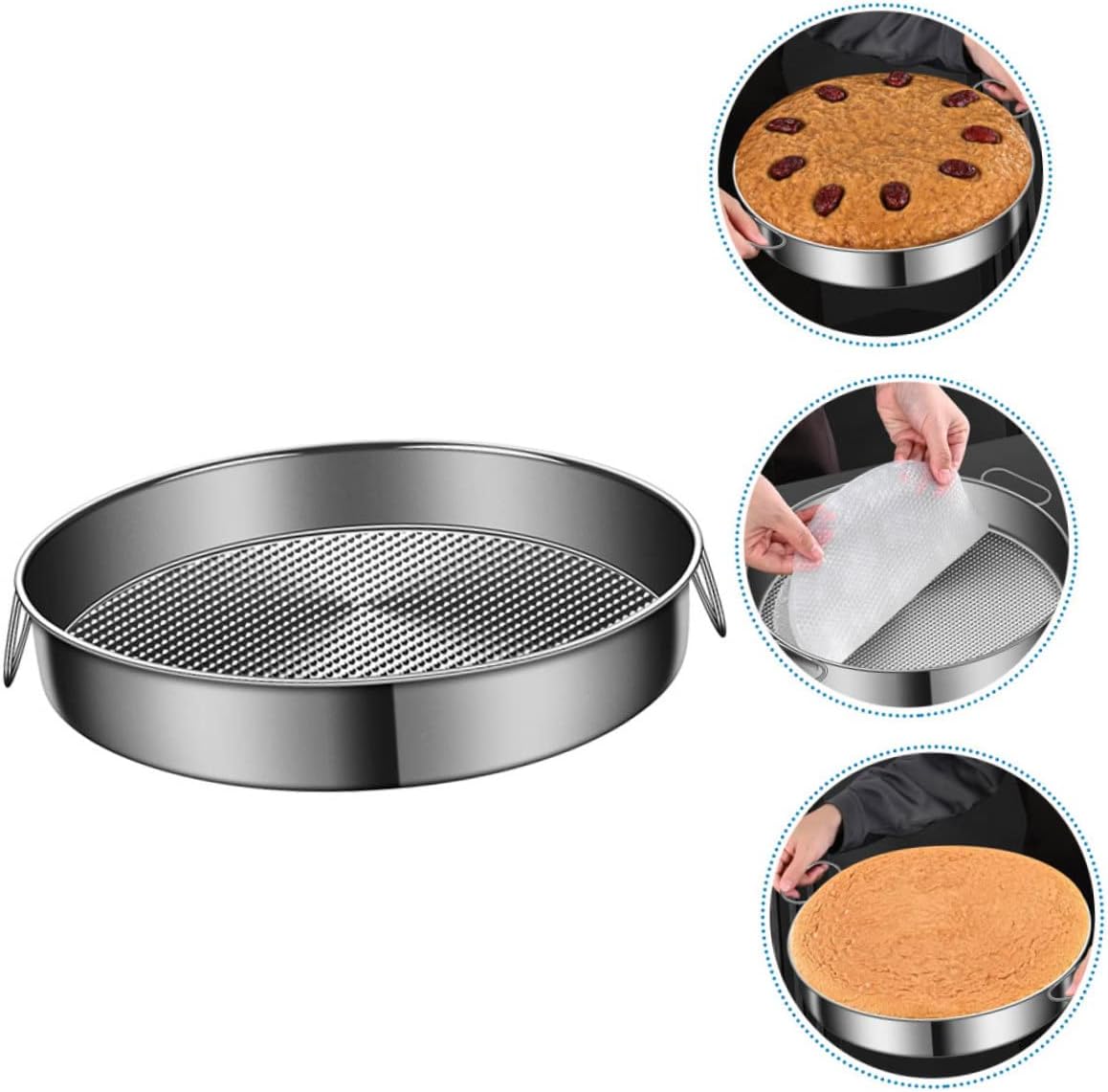Mikinona Stackable Stainless Steel Steamer with Pressure for Canning